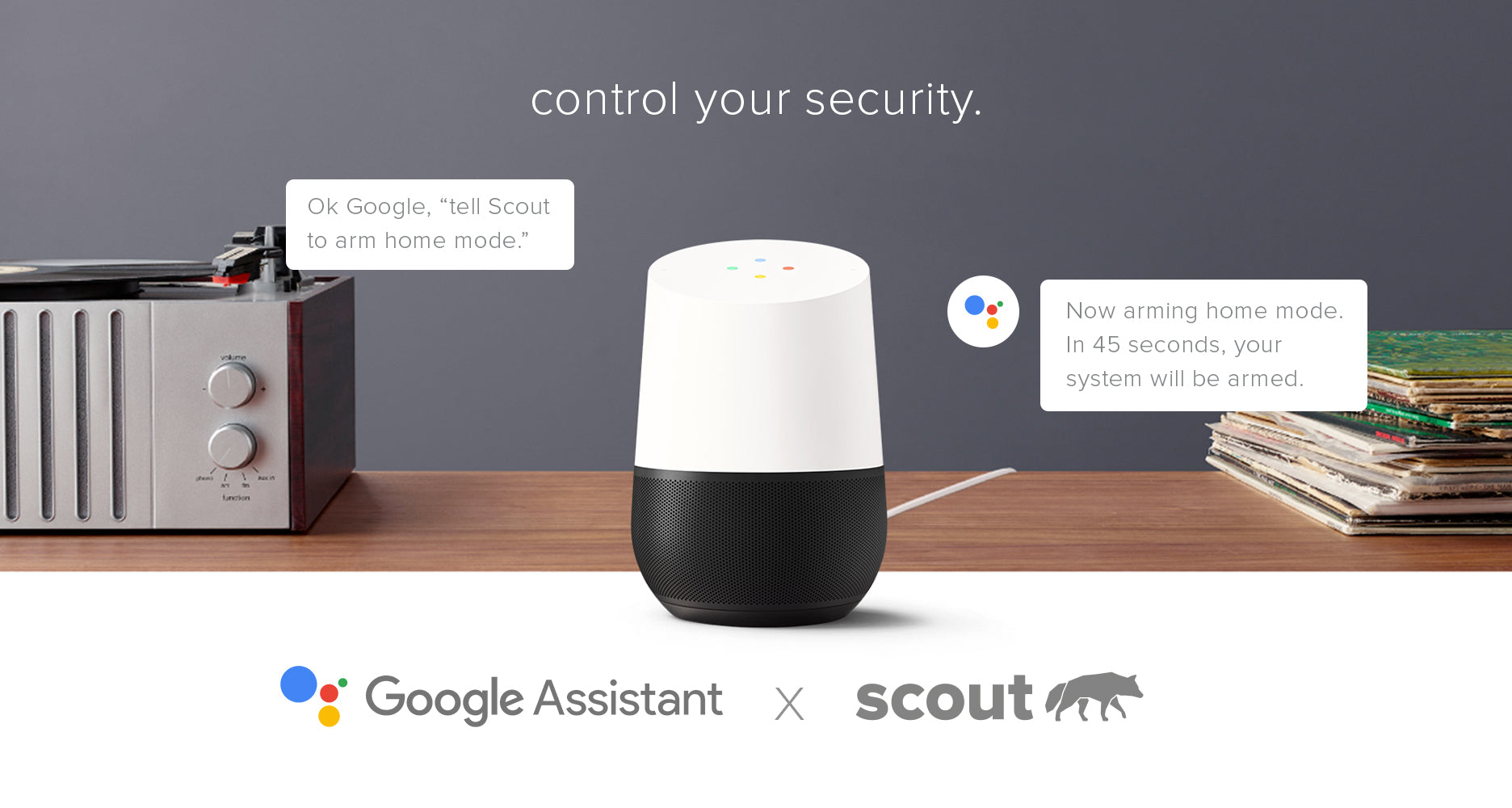 Google Home Security System - Scout Alarm